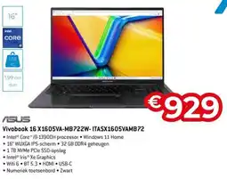AUVA Asus Vivobook 16 X1605VA-MB722W- ITASX1605VAMB72 aanbieding