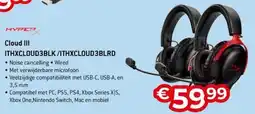 AUVA Hyper cloud III ITHXCLOUD3BLK/ITHXCLOUD3BLRD aanbieding