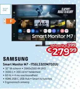 AUVA Samsung Smart Monitor M7-ITSGLS32DM702UU aanbieding