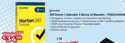 AUVA Norton 360 Deluxe 1 Gebruiker 5 Device 12 Maanden - ITN021434948 aanbieding