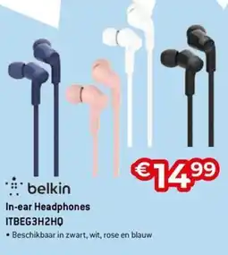 AUVA belkin In-ear Headphones ITBEG3H2HQ aanbieding