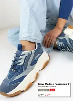 Nelson Steve Madden Possession-E Dad Sneakers - blauw aanbieding