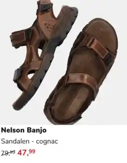 Nelson Nelson Banjo Sandalen - cognac aanbieding