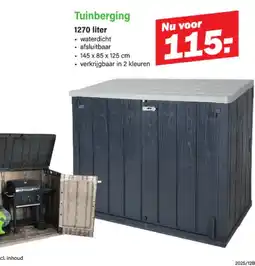 Van Cranenbroek Tuinberging 1270 liter aanbieding