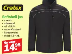 Van Cranenbroek Cratex Softshell jas aanbieding