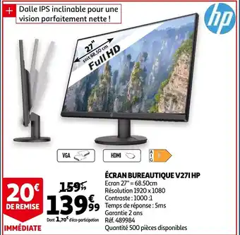Auchan Ecran Bureautique V27I HP aanbieding
