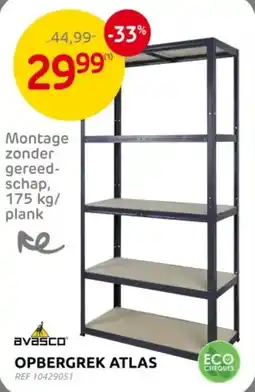Brico Avasco opbergrek atlas aanbieding