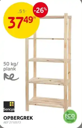Brico Sencys opbergrek aanbieding