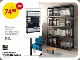 Brico Sencys opbergrek working table aanbieding