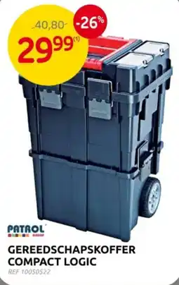 Brico Patrol Gereedschapskoffer compact logic aanbieding