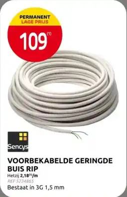 Brico Voorbekabelde Geringde Buis Rip aanbieding