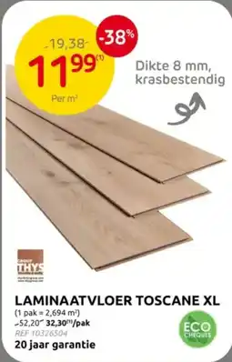 Brico Laminaatvloer Toscane XL aanbieding