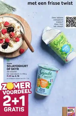 Ekoplaza Sojade Sojayoghurt of Skyr aanbieding