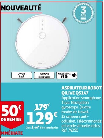 Auchan Aspirateur Robot Qilive Q5147 aanbieding