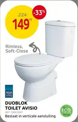 Brico Aqua Vive Duoblok Toilet Avisio aanbieding