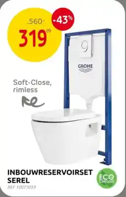 Brico Inbouwreservoirset Serel aanbieding