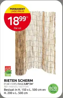 Brico Rieten Scherm aanbieding