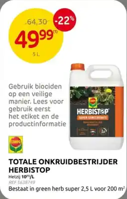 Brico Totale Onkruidbestrijder Herbistop aanbieding