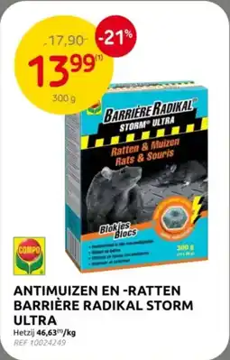 Brico Antimuizen en Ratten Barrière Radikal Storm Ultra aanbieding