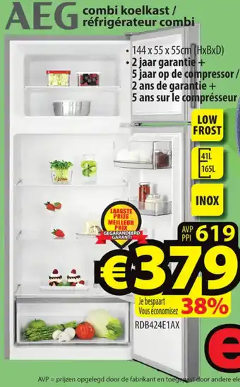 ElectroStock AEG Combi Koelkast aanbieding