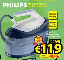 ElectroStock Philips stoomcentrale / centrale vapeur aanbieding
