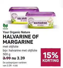 Ekoplaza Your Organic Nature Halvarine of Margarine aanbieding