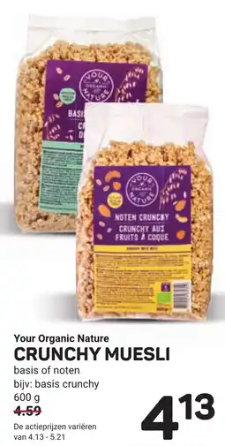 Ekoplaza Your Organic Nature Crunchy Muesli aanbieding