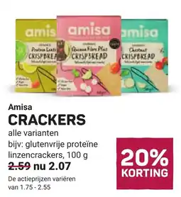 Ekoplaza Amisa Crackers aanbieding