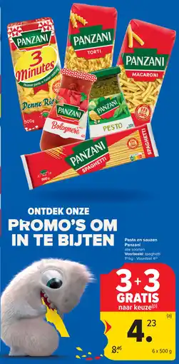 Carrefour Pasta en sauzen Panzani aanbieding