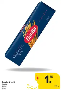 Carrefour Spaghetti nr. 5 Barilla aanbieding