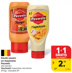 Carrefour Koude sauzen en mayonaise Pauwels aanbieding