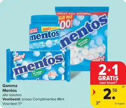 Carrefour Gamma Mentos aanbieding