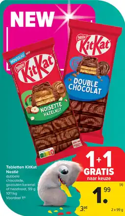 Carrefour Tabletten KitKat Nestlé aanbieding