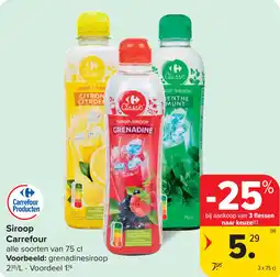 Carrefour Siroop Carrefour aanbieding