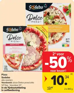 Carrefour Pizza Sodebo aanbieding