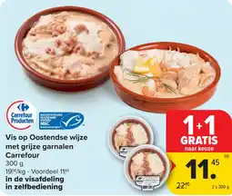 Carrefour Vis op Oostendse Wijze met Grijze Garnalen Carrefour aanbieding
