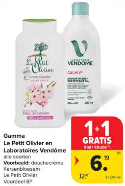 Carrefour Gamma Le Petit Olivier en Laboratoires Vendôme aanbieding