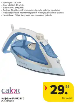 Carrefour Calor Strijkijzer FV5723C0 aanbieding