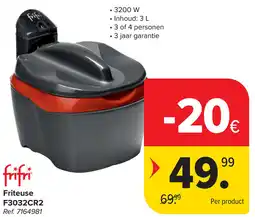 Carrefour Frifi Friteuse F3032CR2 aanbieding