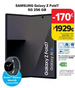 Carrefour Samsung Galaxy Z Fold7 aanbieding