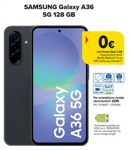 Carrefour Samsung Galaxy A36 aanbieding
