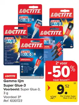 Carrefour Loctite gamma lijm super glue-3 aanbieding