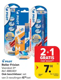 Carrefour Pilot Roller Frixion aanbieding