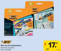 Carrefour BIC Set van 8 verfmarkers aanbieding