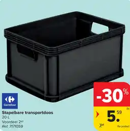 Carrefour Stapelbare transportdoos aanbieding