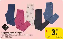 Carrefour Tex Legging voor meisjes aanbieding