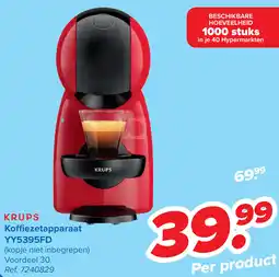 Carrefour KRUPS Koffiezetapparaat YY5395FD aanbieding