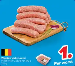Carrefour Worsten varken/rund aanbieding