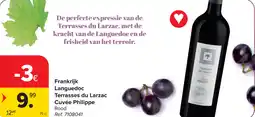 Carrefour Terrasses du Larzac Cuvée Philippe Languedoc aanbieding