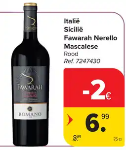 Carrefour Fawarah Nerello Mascalese Sicilië aanbieding